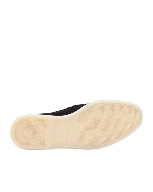 Scarosso Black Luciano Almond Toe Loafers for men