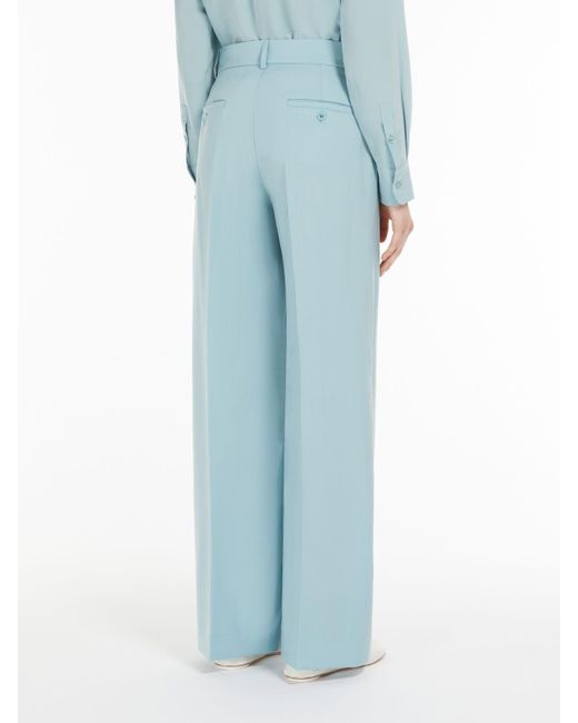 Weekend by Maxmara Blue Visivo Wide Leg Pants