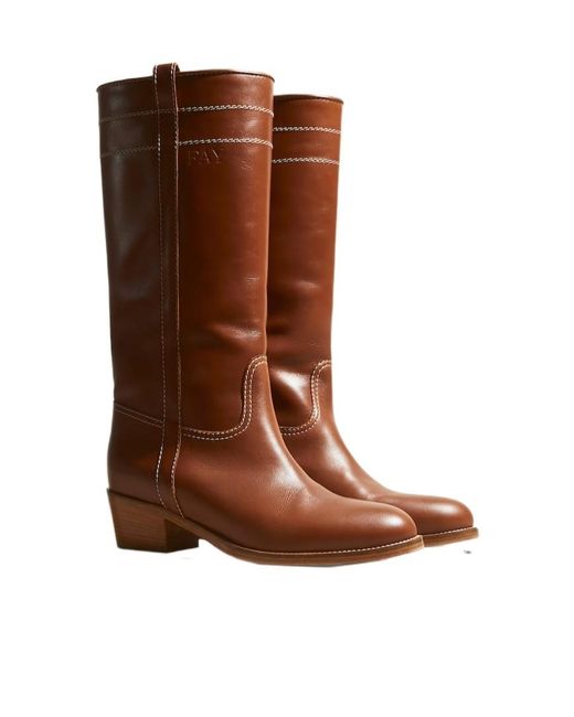 Fay Brown Tall Riding Boot
