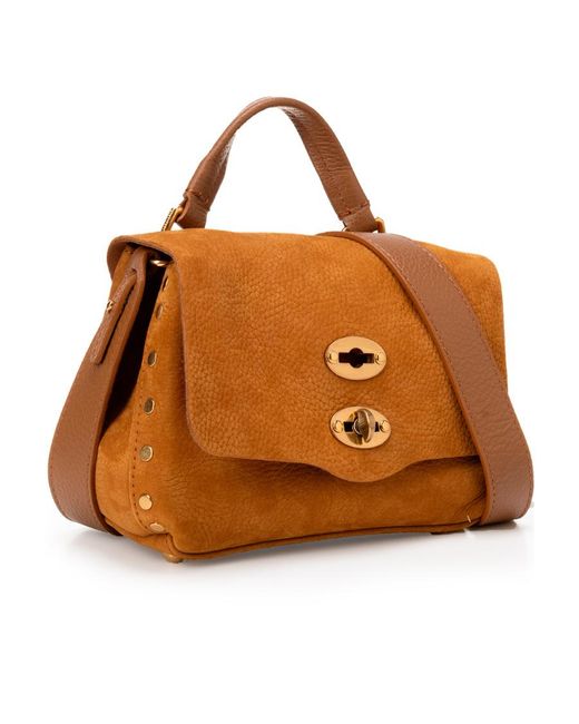 Zanellato Orange Flip Shoulder Bag