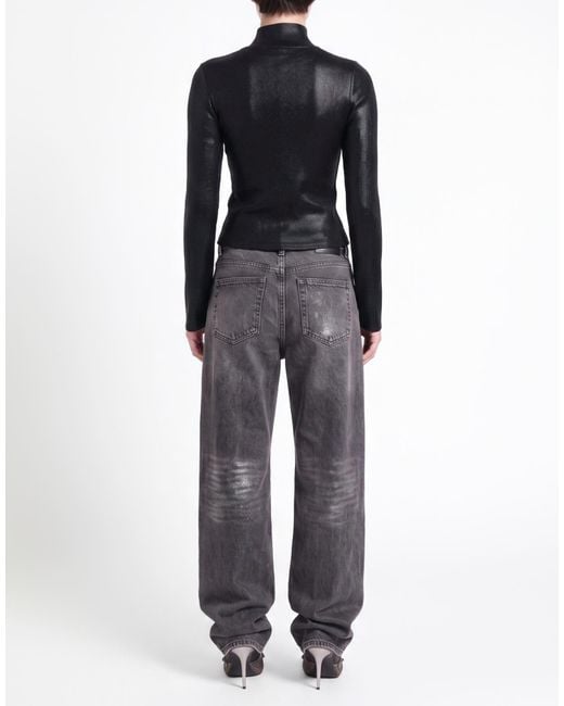 DIESEL Black Solidcolor Longsleeve Knit Sweater