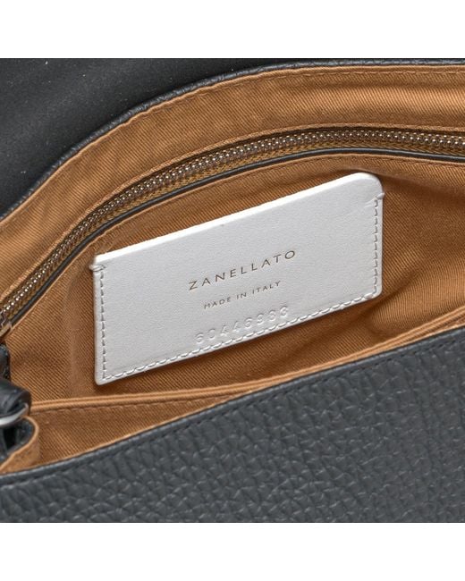 Zanellato Black Postina Mini Crossbody Bag
