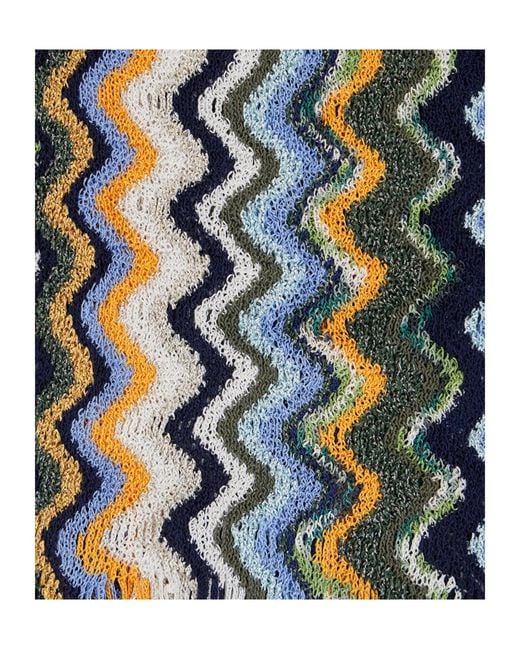 Missoni Green Tasseled Scarf