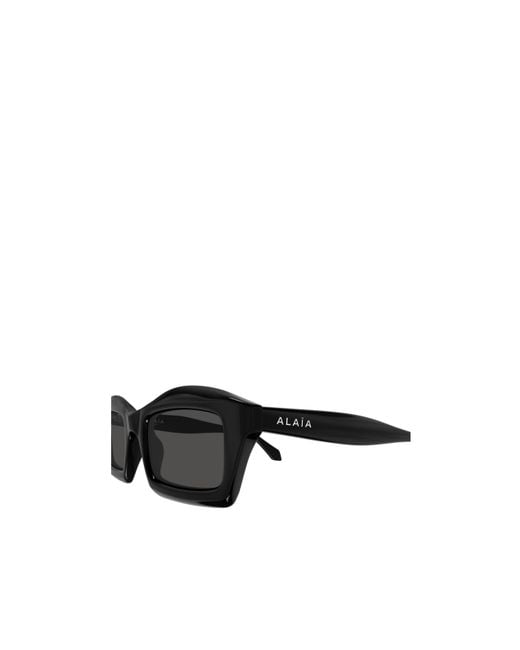 Alaïa Black Alaïa Rectangular Frame Sunglasses