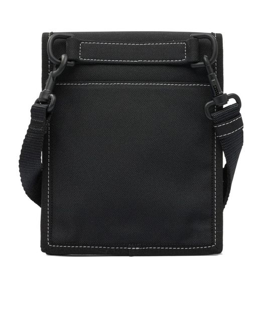 Balenciaga Black Logo Patch Crossbody Bag for men