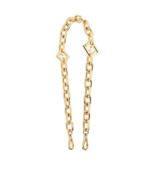 Fendi Metallic Coloured Metal Shoulder Strap