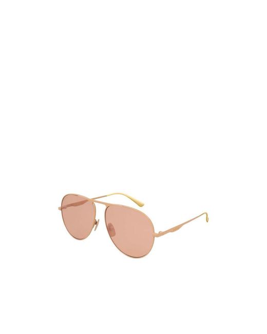Gucci Pink Pilot Sunglasses for men