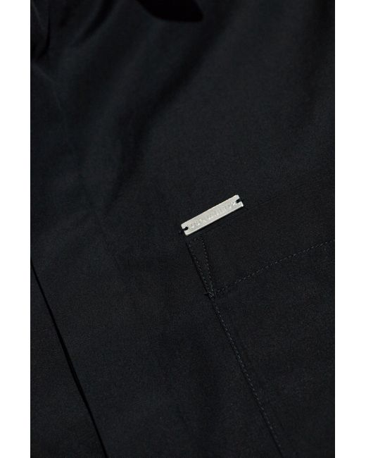 DSquared² Blue Pocket Detailed Cropped Shirt