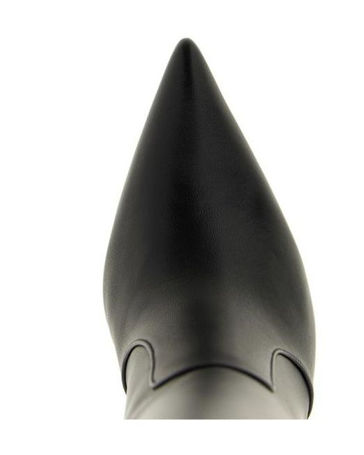 Gianvito Rossi Black Pointed-Toe Boots