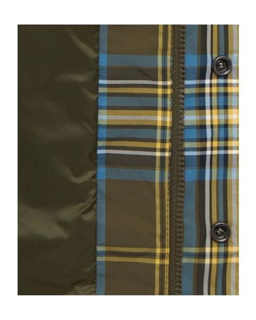 Moncler Green Monogram Checked Shirt Jacket for men
