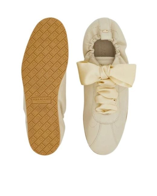 Ferragamo White Hybrid Sneaker