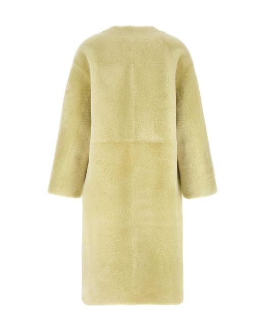 Blancha Yellow Long-Sleeved Coat