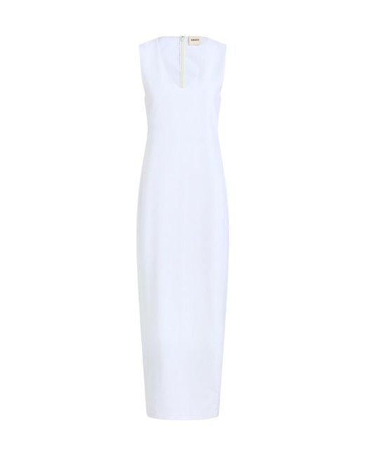 Khaite White Avery Dress