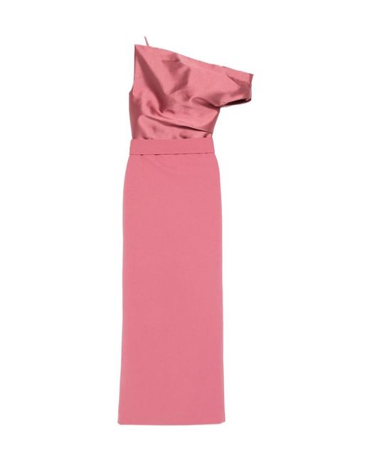 Solace London Pink Asymmetrical Dress