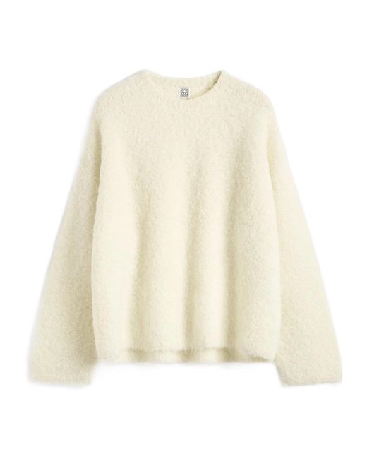 Totême Natural Totême Bouclé Crewneck Jumper