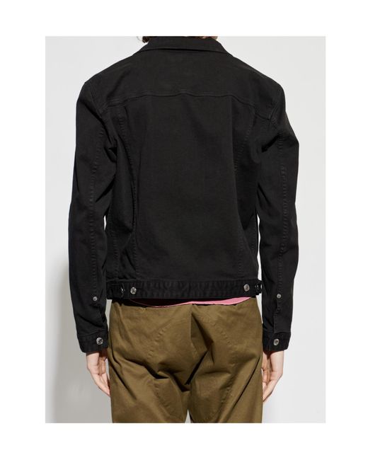 DSquared² Black Garment Dyed Dan Jean Jacket for men