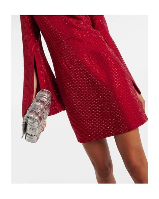 Roland Mouret Red Sequined Minidress