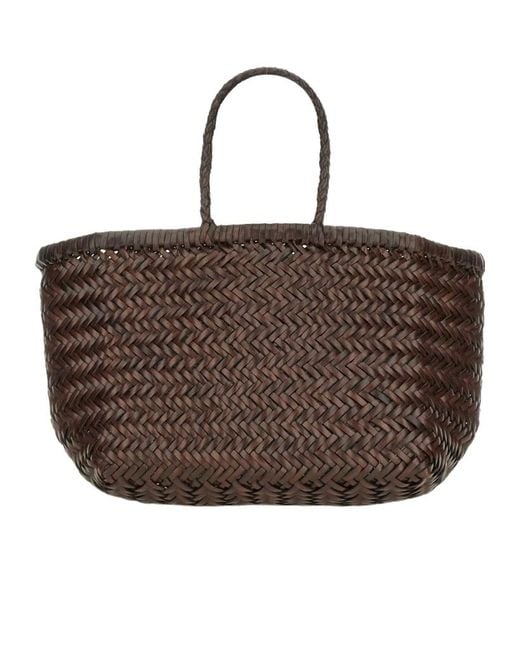 Dragon Diffusion Brown Triple Jump Small Tote Bag