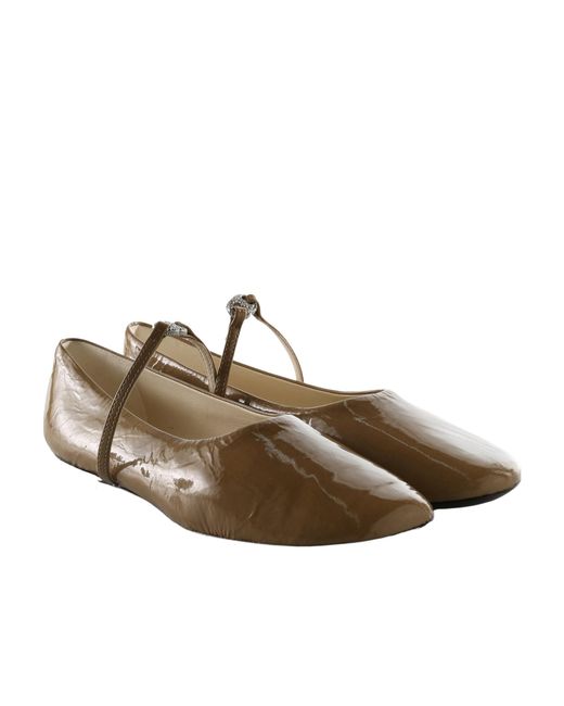 Tory Burch Brown Gemini Link Mary Jane Ballet