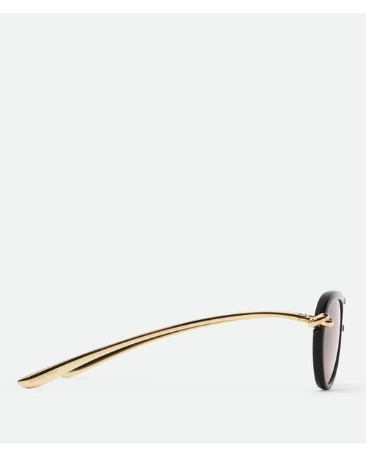 Bottega Veneta White Full-Frame Sunglasses