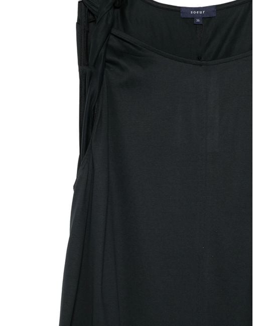 Soeur Black Sleeveless Dress