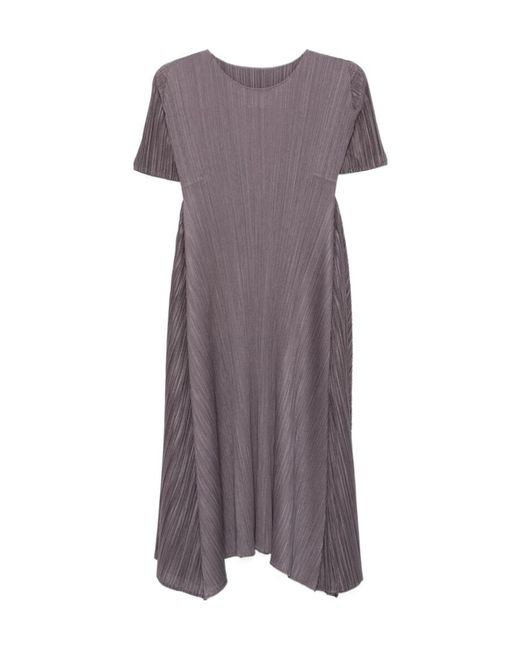 PLEATS PLEASE ISSEY  Sleeveless dress with lace hem, plain one piece PP43-JT835 black 4
