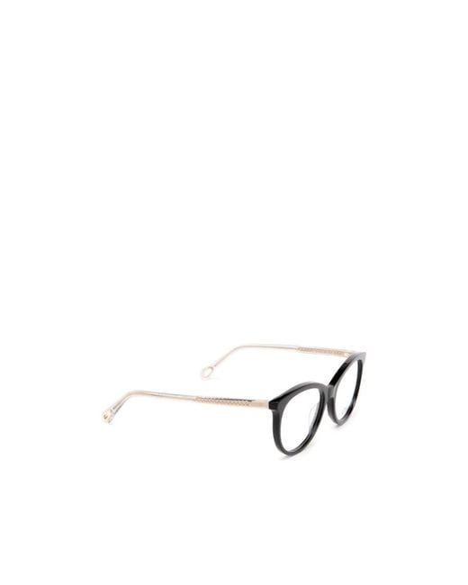 Chloé White Chloé Eyewear Cat-Eye Glasses