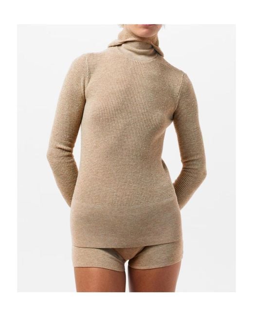 Fear Of God Natural Ribbed Knit Flat-Leg Shorts