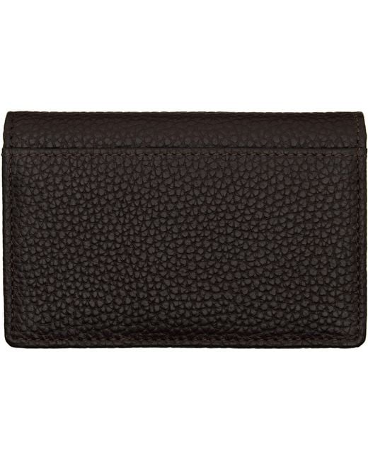 DIESEL Black Logo-Plaque Cardholder for men