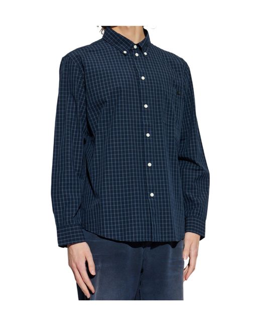 Burberry Blue Casual Shirts for men