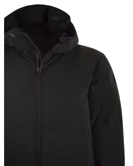 Herno Black Hooded Down Jacket for men