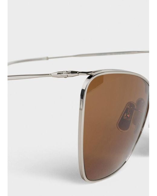Céline White Metal Frame Sunglasses