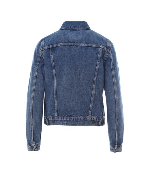 Levi's Blue Buttoned Denim Trucker Jacket