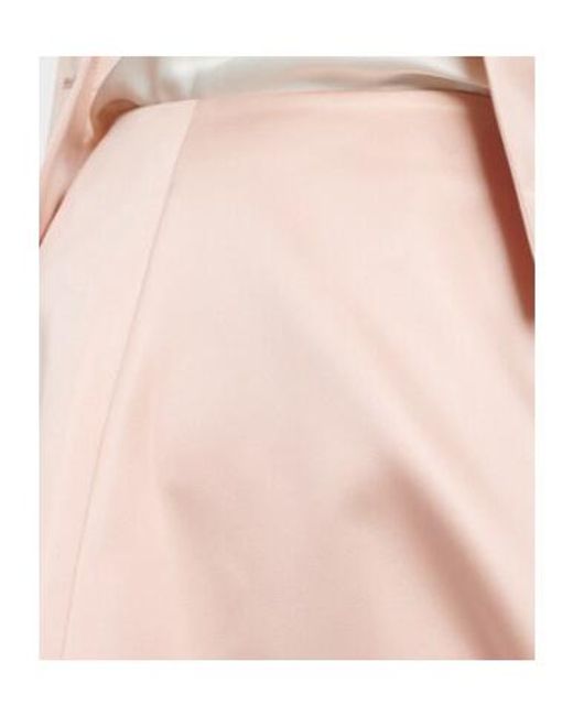 Altuzarra Pink Varda Satin Midi Skirt