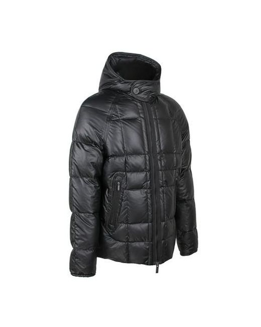 Emporio Armani Black Long-Sleeved Down Jacket for men