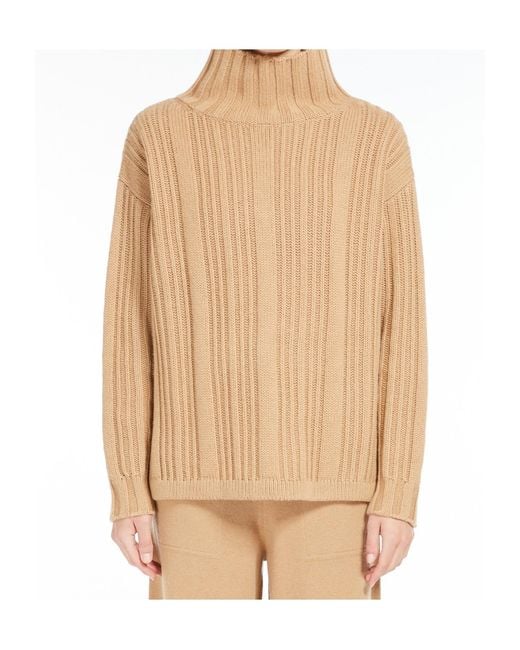 Max Mara Natural Vitalba Turtleneck Jumper