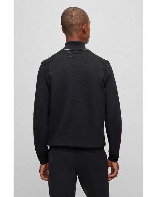 Boss Black Boss Half-Neck Knitted Jumper for men