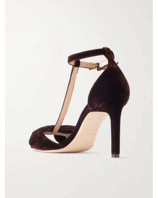 Tom Ford Black Brigitte Bow High-Heeled Sandals