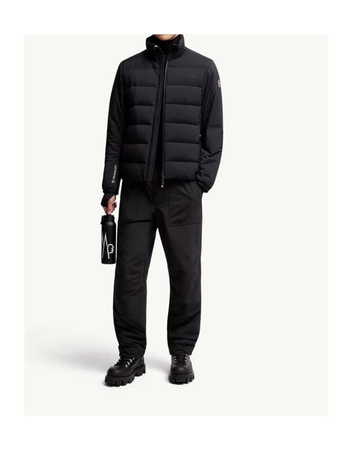 Moncler Blue Grenoble Araripe Zip-Up High Neck Jacket for men