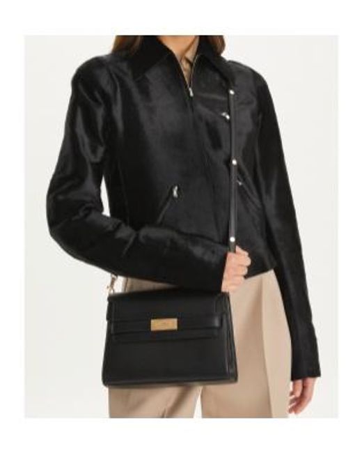 Tory Burch Black Lee Radziwill Shoulder Bag