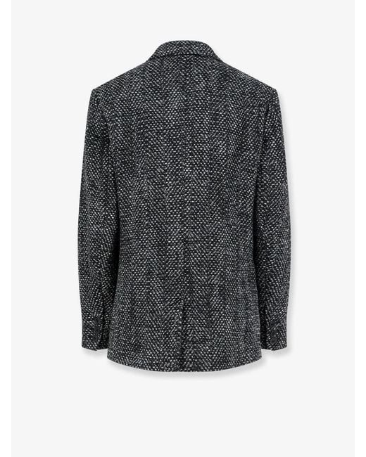 Isabel Marant Black Textured Singlebutton Blazer