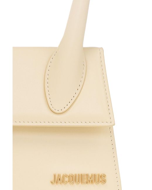 Jacquemus Natural Le Chiquito Logo Lettering Mini Tote Bag