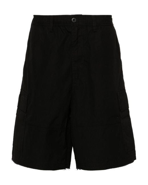 032c Black Logo-Patch Cargo Shorts for men