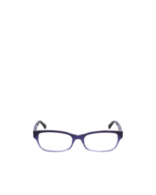 Jimmy Choo White Eyewear Rectangular Frame Glasses
