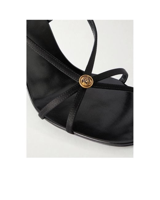 Versace Metallic Valentina Strappy Heeled Sandals