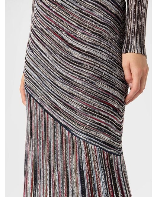 Missoni Gray Long-Sleeved Dress