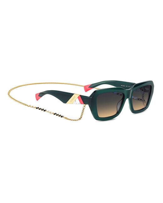 Missoni Green Logo Detail Sunglasses