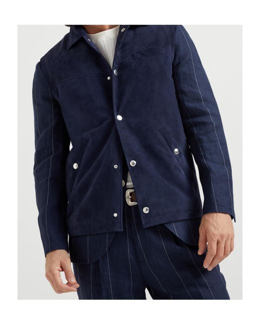 Brunello Cucinelli Blue Padded Vest for men