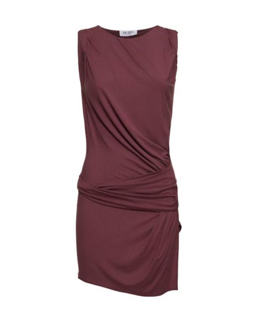 The Attico Purple Draped Sleeveless Dress