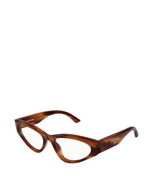 Balenciaga White Eyewear Cat Eye Frame Glasses